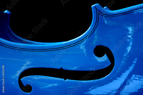 Blue violin