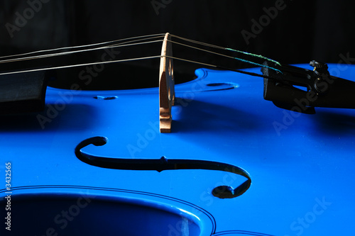 Blue violin