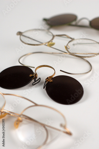 four old glasses