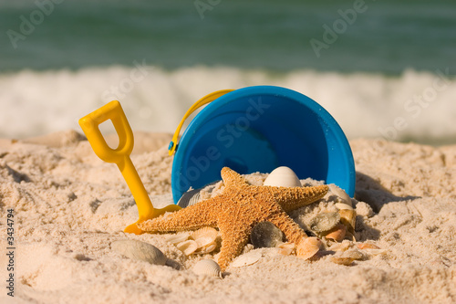summer beach scene