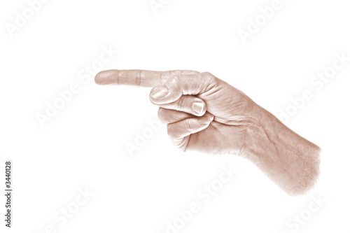 sepian hand left
