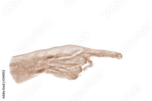 sepia hand right