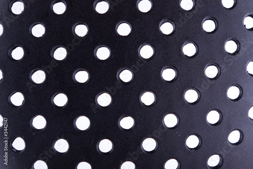 plack perforated plastic texture