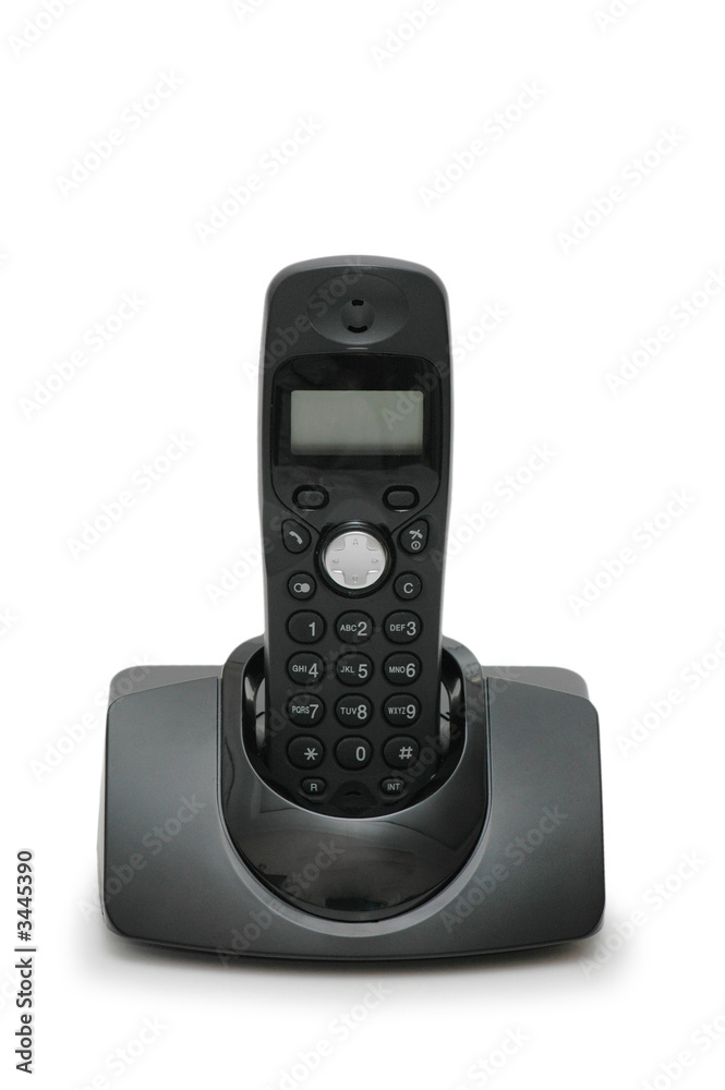 office phone isolated on the white background office phone isolated on the white background