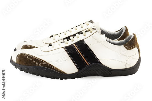 casual shoes on white (include clipping path)
