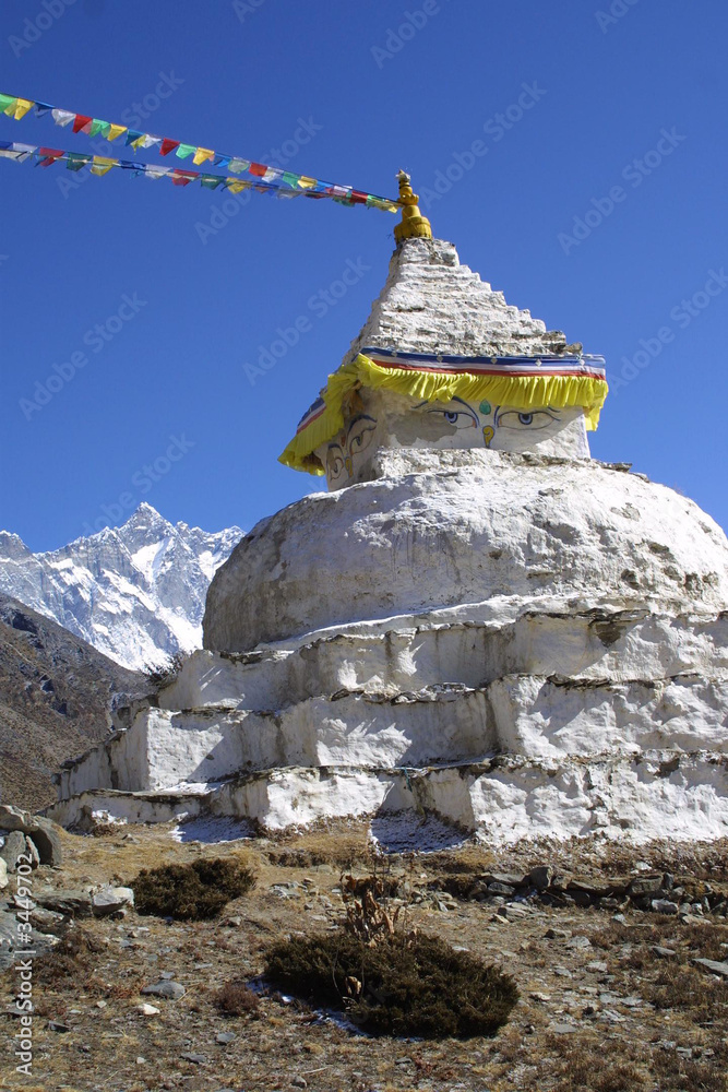 stupa zu ehren buddhas in nepal