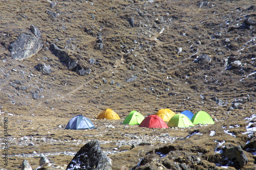 expedition in nepal - base camp photo