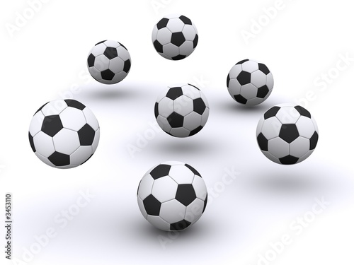 many soccer balls