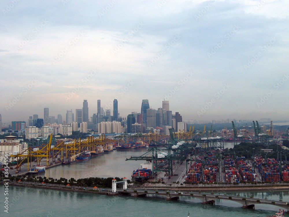 Fototapeta premium singapurski port