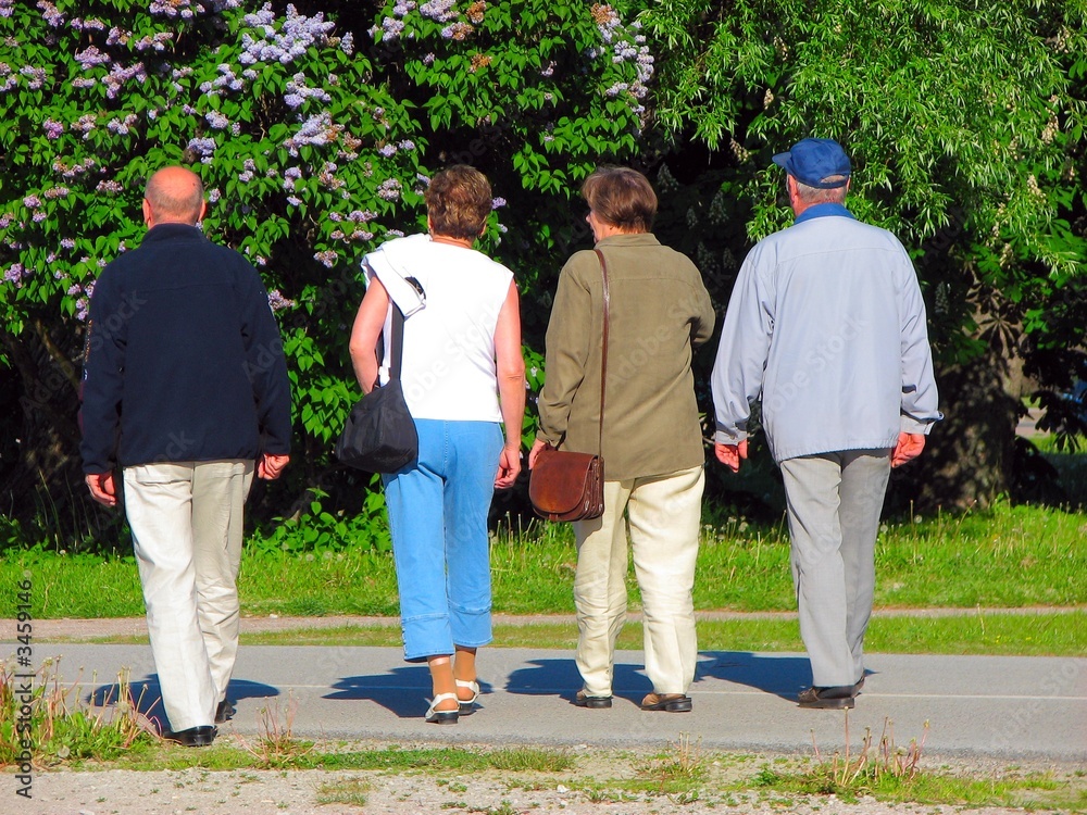 seniors walking seniors walking