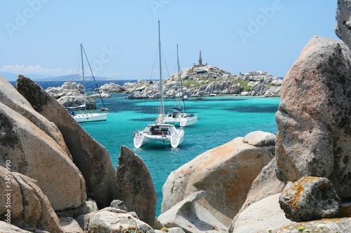mouillage dans un lagon corse