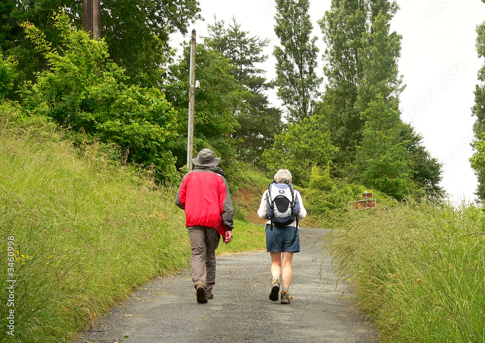 Obraz premium couple de promeneurs