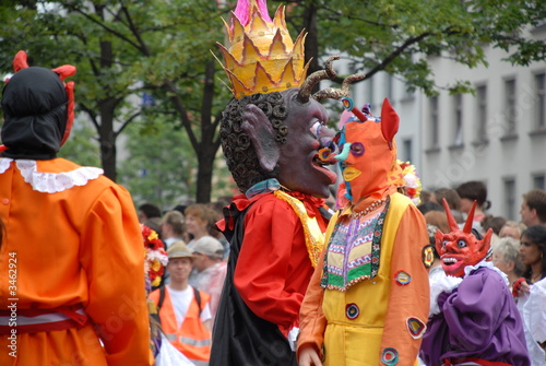 Canvas Print masken beim karneval