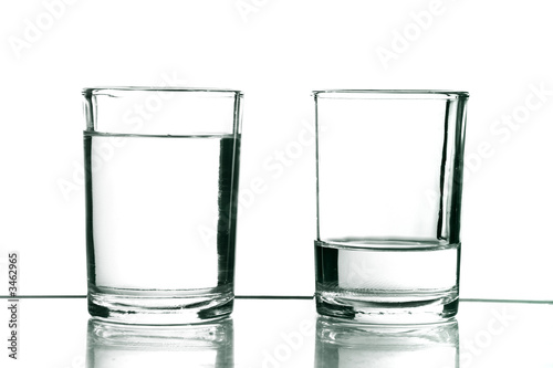 vasos con agua photo