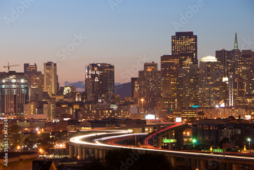 Photography san francisco skyline at dusk