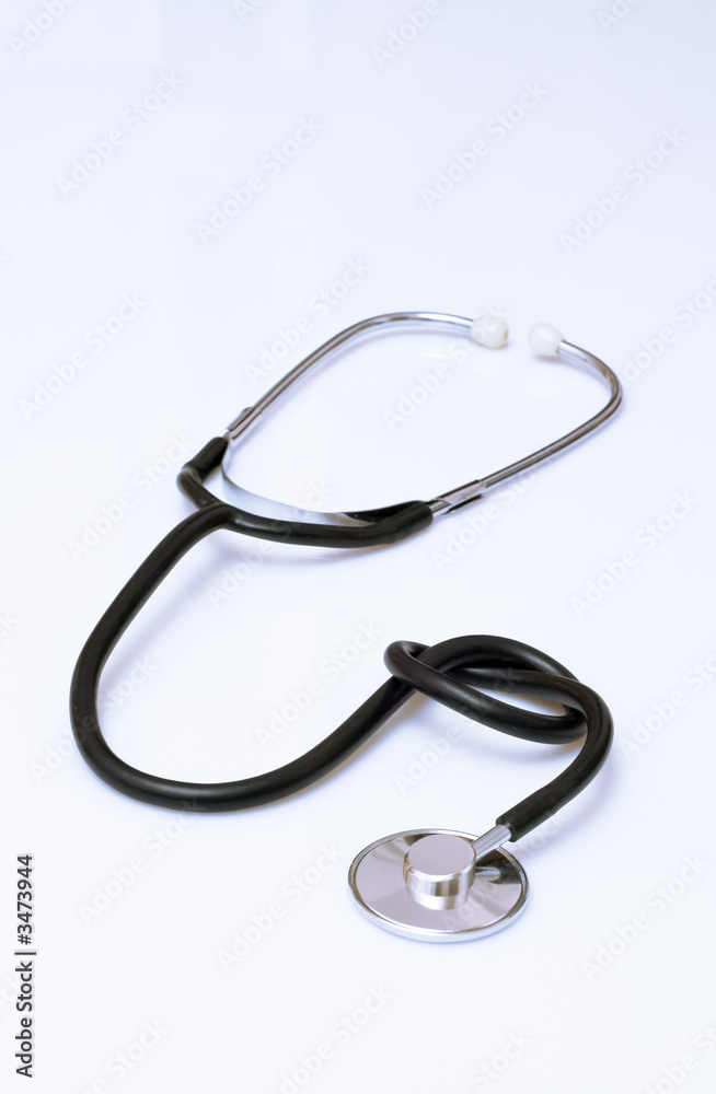 stethoscope isolated having a knot stethoscope isolated having a knot