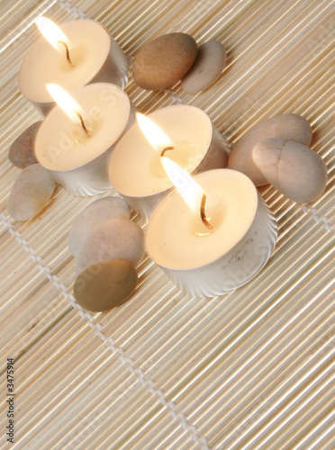 lit candles