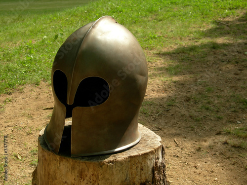 a knight's helmet photo