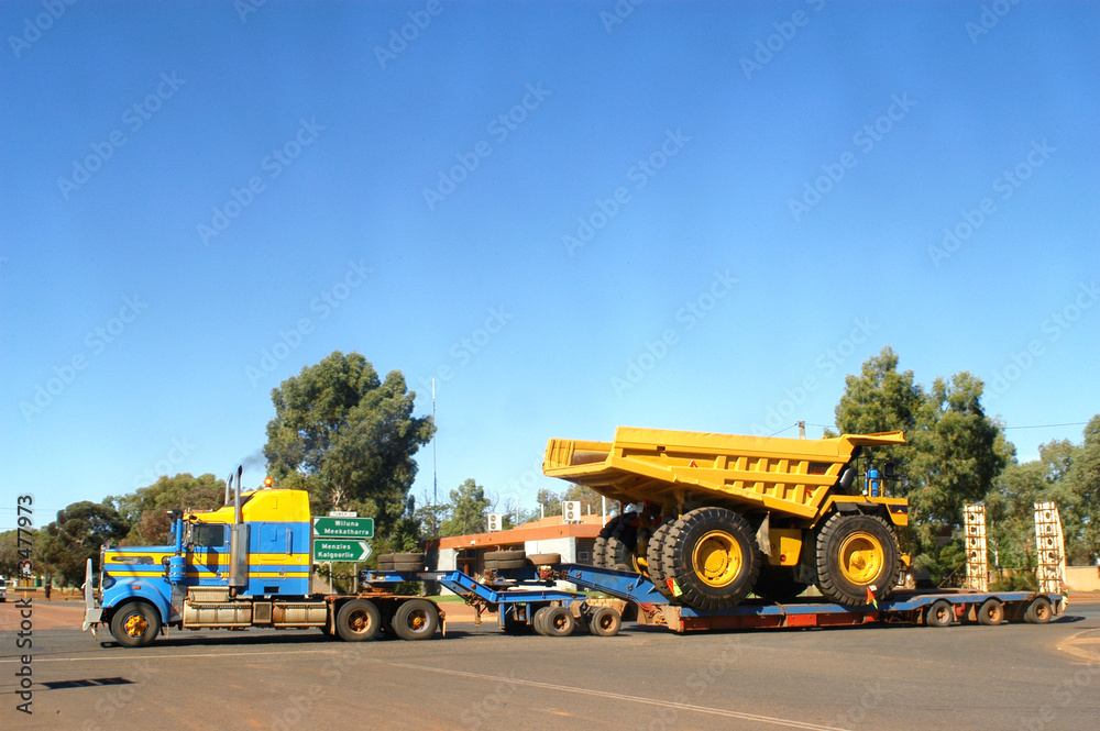 Obraz premium transport d'engin