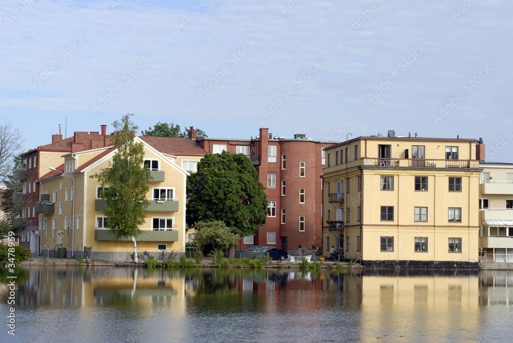 colourful scandinavian houses