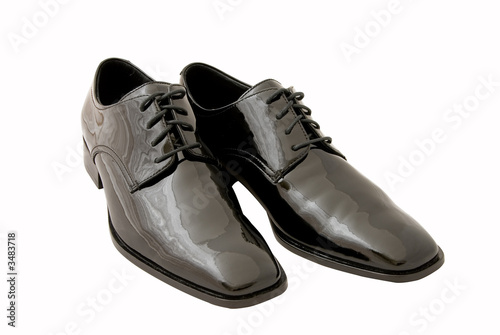 men's black dress / tuxedo shoes (clipping path i