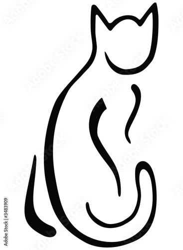 stylized cat