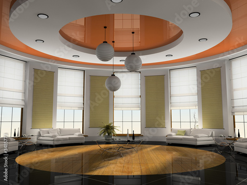 home interior 3d rendering