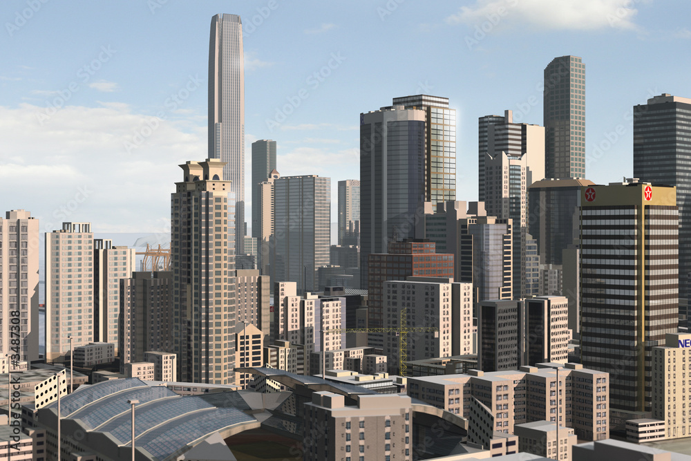 Obraz premium imaginary city 55