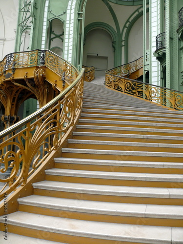 Sticker escalier et rampe ouvragée, grand palais, paris