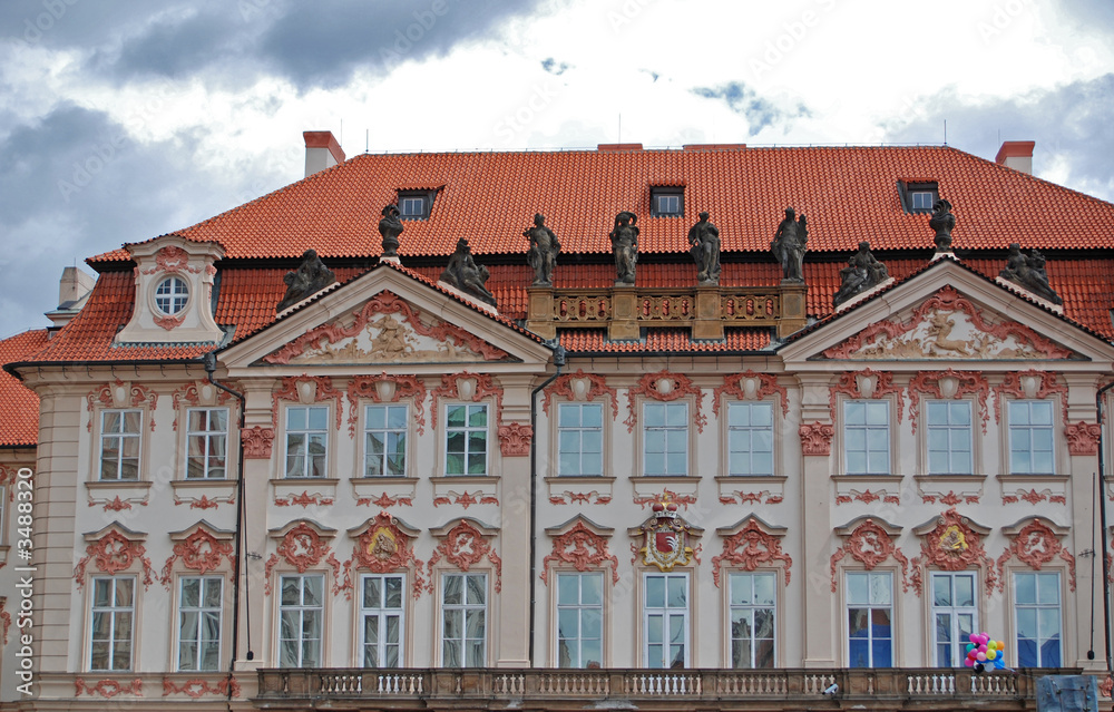 fassade eines hauses in prag fassade eines hauses in prag