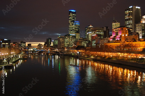 a melbourne city night