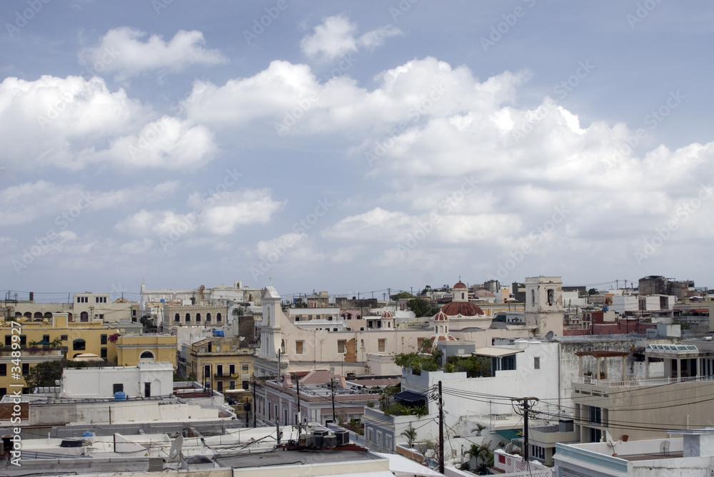 rooftops of old san juan, puerto rico rooftops of old san juan, puerto rico