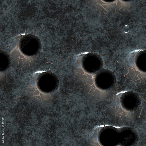 bullet holes
