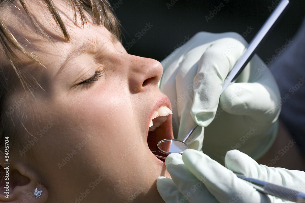 Obraz premium visit to the dentist