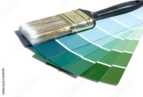 paint swaches & brush