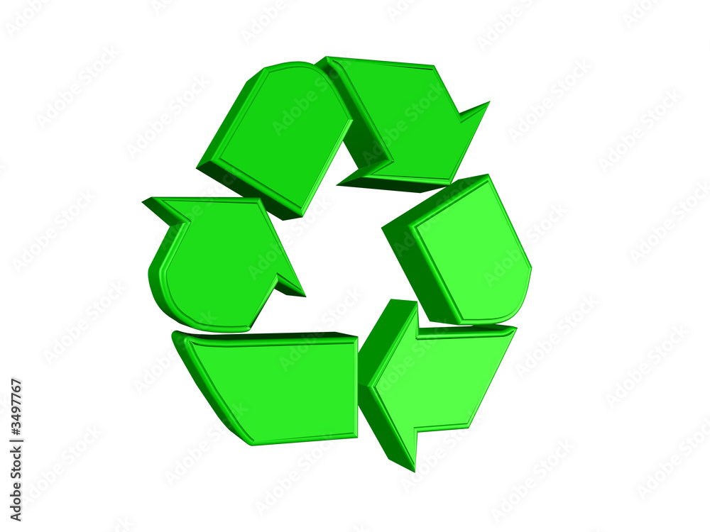 Obraz premium recycling sign