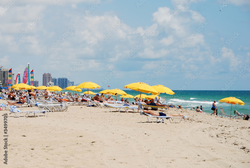 Panoramic view of Ft lauderdale beach Panoramic view of Ft lauderdale beach