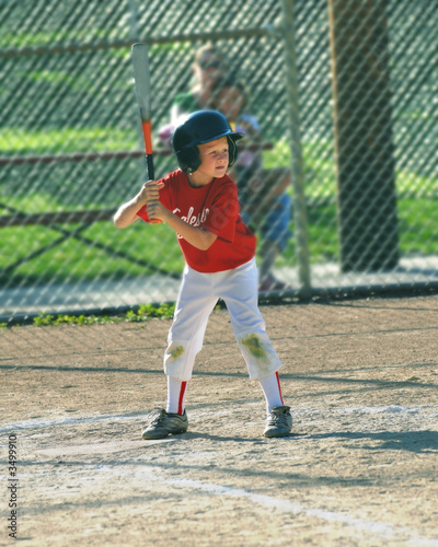 child playing baseball