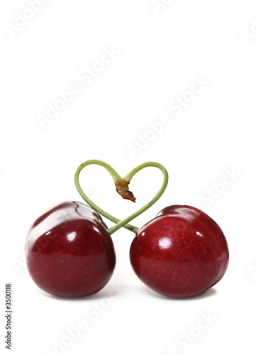 Принти на полотні cherries in love