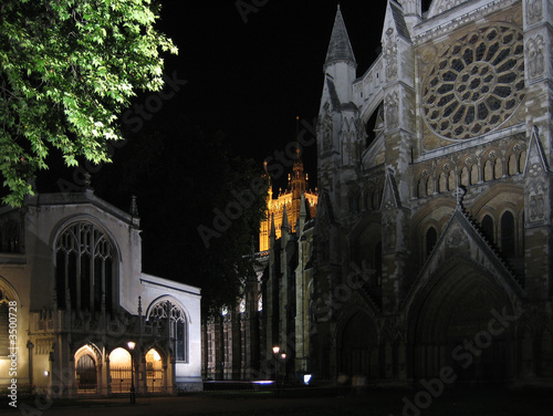london - westminster abbey by night