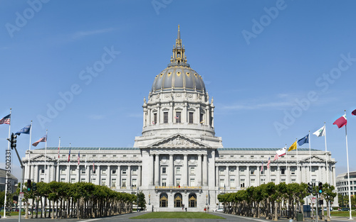 san francisco's city hall stich panorama
