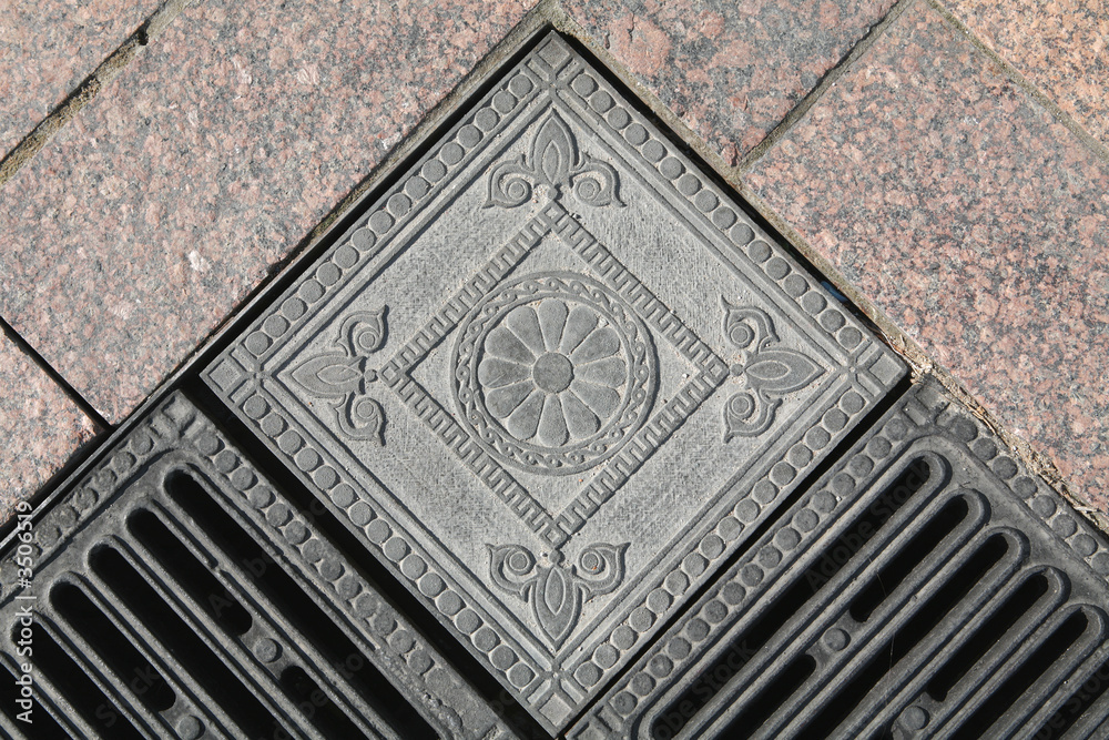 Obraz premium cast-iron lattice, texture, fragment