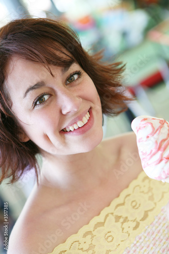 girl with ice cream