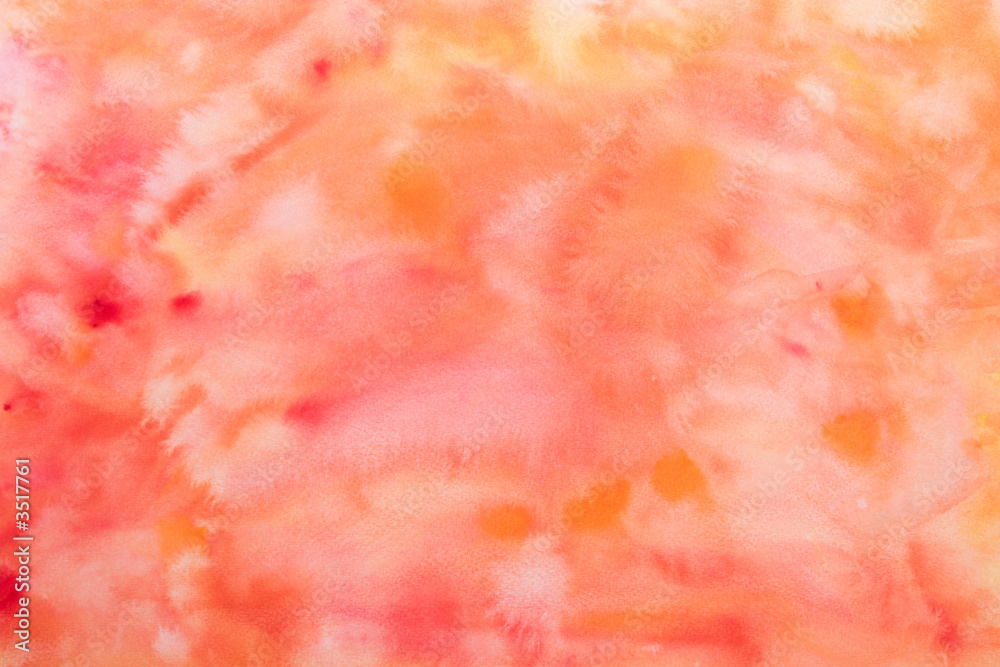 abstract watercolor background - orange