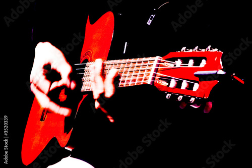Canvas Print jazz guitar