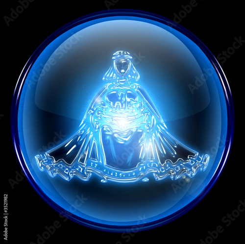 virgo zodiac button icon
