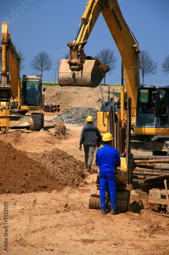 Obraz na płótnie baustelle