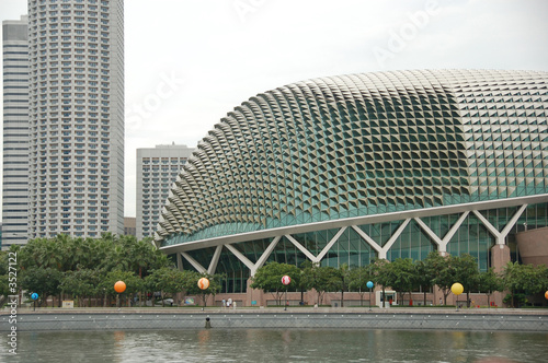 theater with throny roof