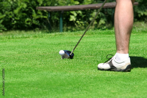golfer playing on a golf course