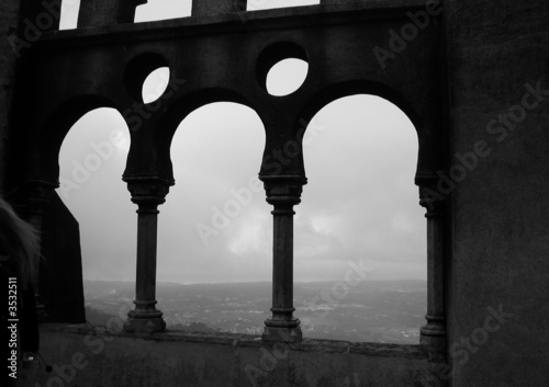 view from the palácio da pena